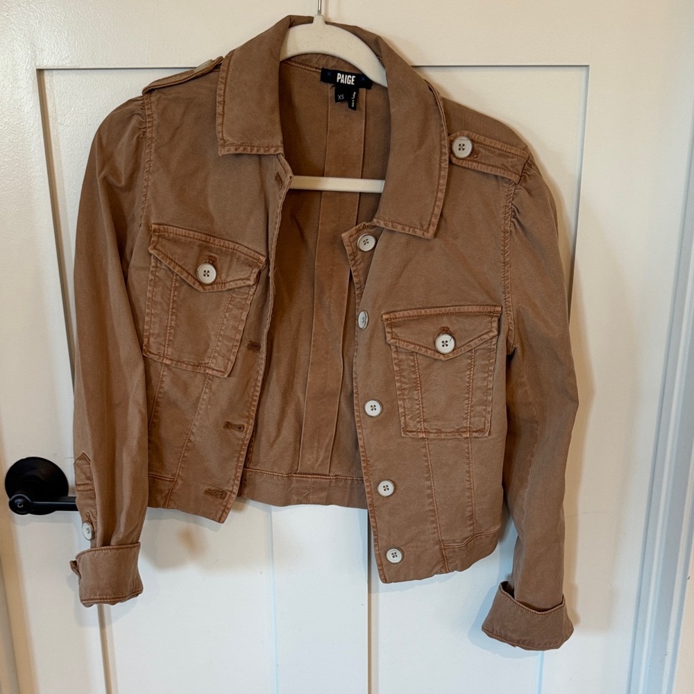 PAIGE Women's Brown Utility Jacket